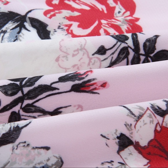 ♦️🆕Sweet Girl Pink Floral Mini Skirt - Picture 8 of 8